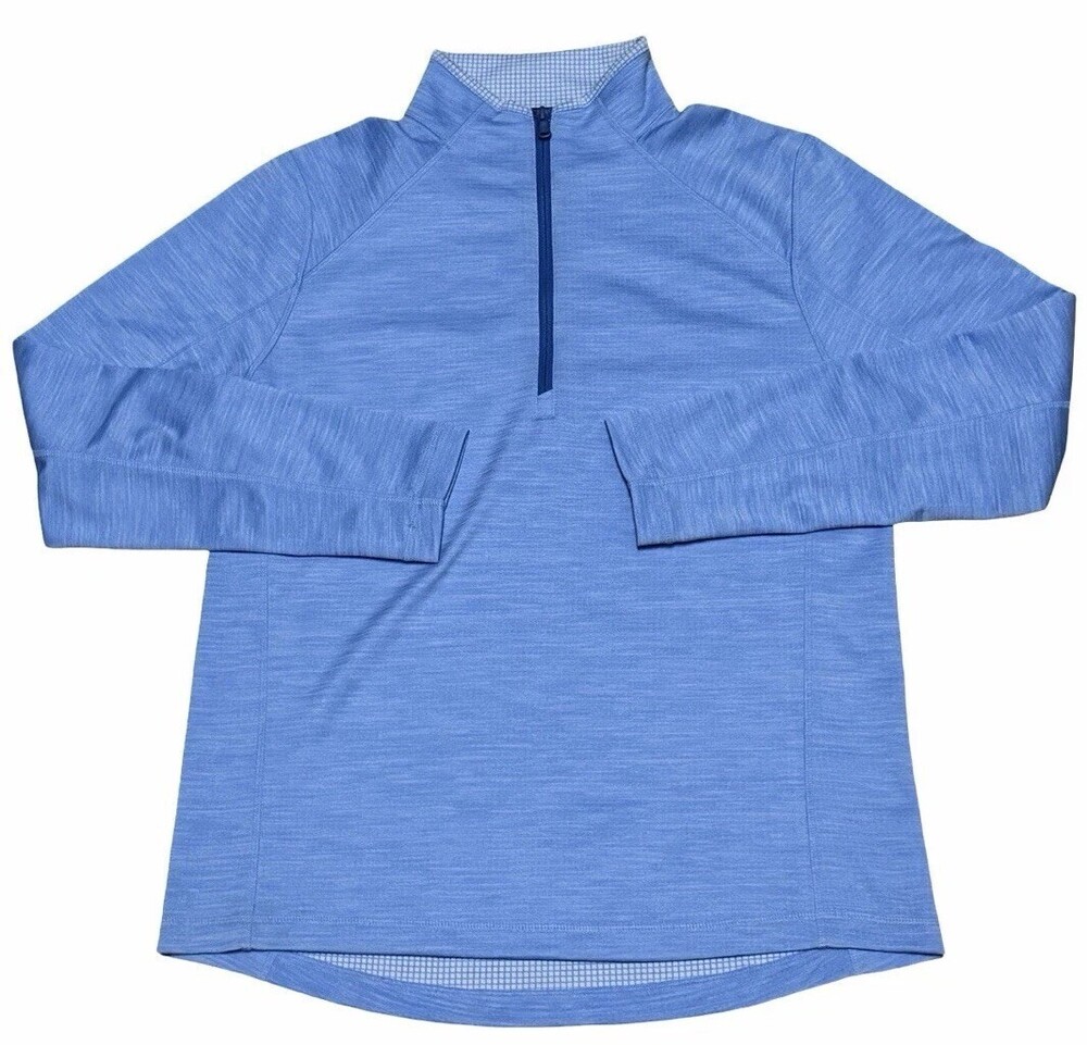 Size Medium Vineyard Vines Golf Performance Light Blue 1/4 Zip